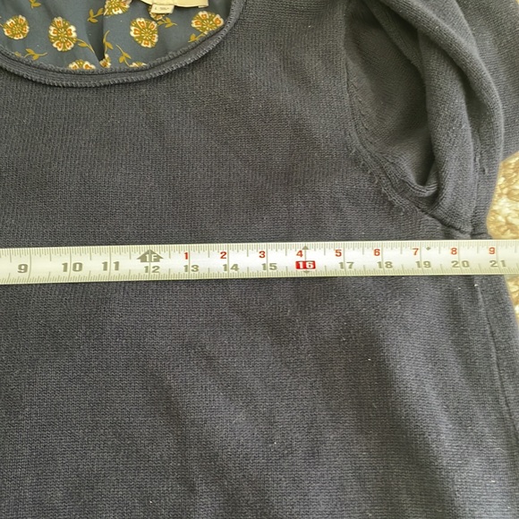 - Ann Taylor loft sweater tie back navy size large - Picture 5 of 11